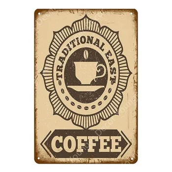 Ароматно Кафе Метални Табели Loyns Чай Мока Плакат За Бар, Пъб, Ресторант, Дом на Кафене, Магазин, Декор, Реколта Стенни Табели YI-145