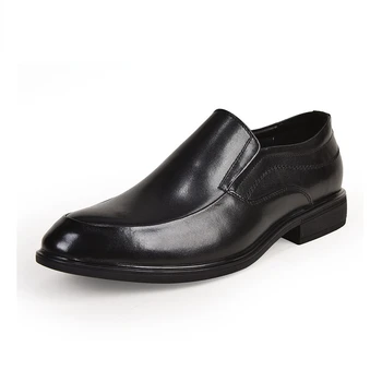 Черни мъжки Ежедневни лоферы от естествена кожа, Нови мъжки бизнес Вечерни класически дизайнерски Офис мъжки модел обувки
