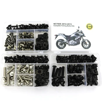 Подходящ За Honda NC700X 2012 2013 Пълен Комплект Болтове за Обтекател Гайка Мотоциклетни Винтове за покриване на Стоманени Болтове