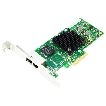 Чипсет 82580 I340-T2 E1G44HT 1G Gigabit Ethernet Мрежов адаптер (NIC), два медни порта, RJ-45, PCI-E X4