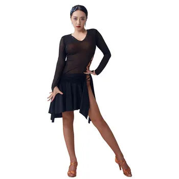 LP-2102 Yundance ново национално стандартно рокля за практикуване на латинским танци, произведено по поръчка женствена рокля за танци Чача Самба за продажба