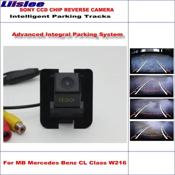 Автомобилна Задната Камера за Обратно виждане За Mercedes Benz CL Class W216 Интелектуална Парковочная HD CCD Динамични Песни Ръководство NTSC AUX вход RCA