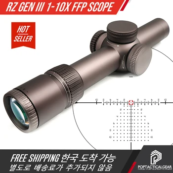 VTX RZ HD GEN III 1-10X24 FFP 34 мм Наблюдението на окото в Първата Фокусната Равнина За Еърсофт оръжия AR15 5,56 Многопластова Червена Регулиране на EBR-9