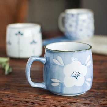 8,5 унции Мини-Чаша за Закуска, Специален Подарък за Приятел, Керамични Чаени Чаши с Ръчно рисувани Уникални Чаши за Кафе в японски старинен Стил