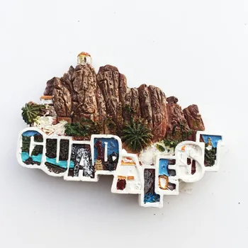 QIQIPP Магнитни изделия за украса на хладилник за туристически сувенири в долината на Гуадалест, Валенсия, Испания