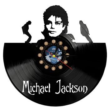 Танцуващата Майкъл Джексън Винил Часовници LED Vinyl Плоча Стенни Часовници с 7 Цветове Led Взаимозаменяеми Стенни Часовници Начало Декор reloj сравнение