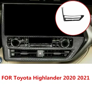 ЗА Toyota Highlander 2020 2021 Леворульный Авто Навигация на Контролния панел на Кутията на Климатика ABS, изработени От Въглеродни Влакна