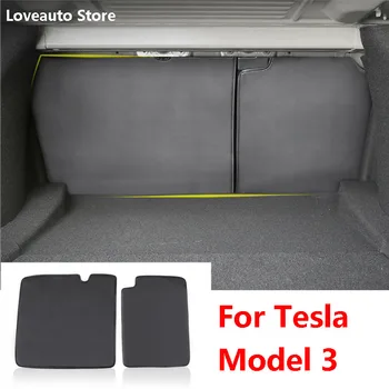 Авто Кожена Предпазна Подложка за задната седалка, устойчив на надраскване, Мат Втория ред за Tesla Model 3 2020 2021 2019 2017 2018 2016