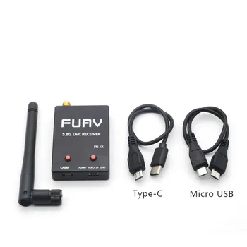 FUAV 5,8 G FPV OTG USV Приемник Видеозапис с Type-c OTG Dataline за Телефон Android Таблет RC Мультиротор Fpv Състезателни Дрон