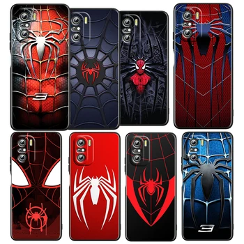 Marvel Spiderman Отмъстителите Стръмен Калъф За Xiaomi Redmi K50, K40 Gaming Pro K30 отгледа 10х10 9 9A 9T 8A 4G 5G Мек Черен Калъф За Телефон Основната