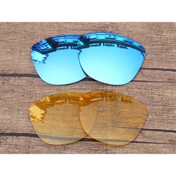Vonxyz 2 Двойки Ледени slr и жълти сменяеми лещи за очила Oakley frogskins слънчеви