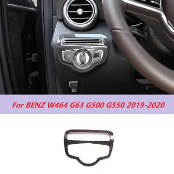 Суха Бутон Включване На Фарове От Въглеродни Влакна Рамка На Кутията На Панела Е Подходящ За Mercedes Benz W464 G63 G500 G550 2019-2020