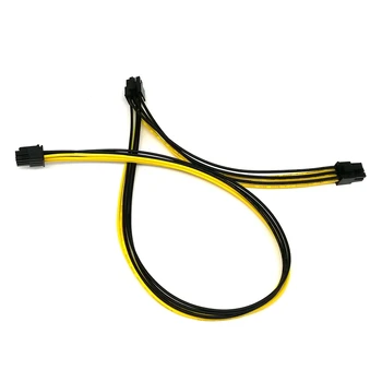 Заводска доставка 1007 18awg PCI-E 6Pin Конектор за свързване на захранващия кабел с двоен съединител