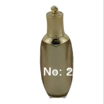 Бутилка лосион помпа форма на короната ЗЛАТО 80МЛ акрил, козметичен контейнер, бутилка с помпа под налягане, Козметична опаковка козметична бутилки