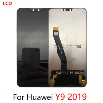 10 Бр. За Huawei Y9 2019/Y9 Prime 2019 LCD дисплей с Сензорен Екран Дигитайзер, Резервни Части