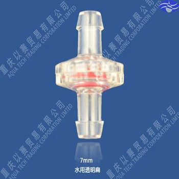 Пластмасов прозрачен спирателен кран GPPS за вода е еднопосочен клапан, използван за вода 100 броя в партията.