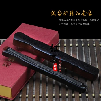 Слива тамян резба на червения дърво бутиков линия Suanzhimu лилаво Тен престижно подарък кутия за опаковане блок