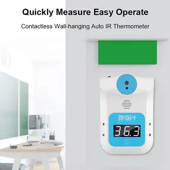 K3 мини Стенен Челото LCD Дигитален Термометър Безконтактен Инфрачервен Медицински Термометър Детски Температурен Инструмент За Възрастни