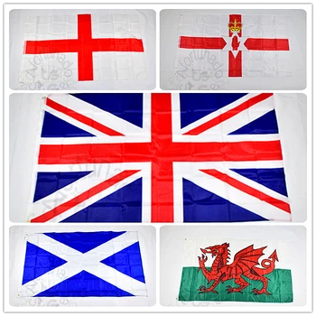 Великобритания 90*150 см Британската Англия Обединеното Кралство на Великобритания и Шотландия флаг Банер 3x5 Метра Окачен Националният флаг