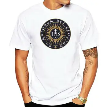 Игнатий Лойола Обществото На Исус Католическата Тениска Camisas Мъжки Забавни Тениски Памучен Мъжки T-Shirt Забавната Мода
