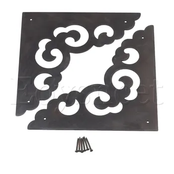 2 елемента Черни Мебели Декоративна на Ръба на Корица Декор Скоростна Ъглов Протектор