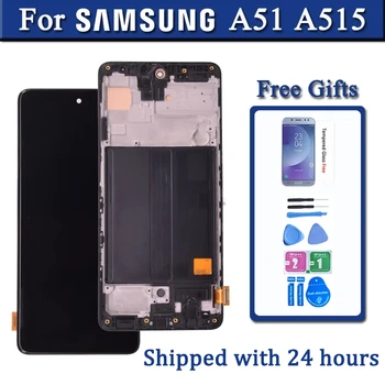 За Samsung Galaxy A51 LCD дисплей A515 A515F A515F/DS A515FD LCD Дисплей, Сензорен Екран на Таблета Събрание Дубликат Част