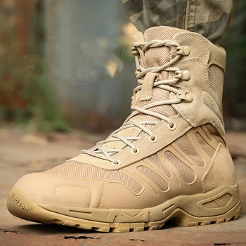 Свръхлеки Армейските Дишащи Тактически Обувки Мъжки Улични Спортни Ловни Ботуши За Полеви Тренировки Военни Обувки 38-46 Размер