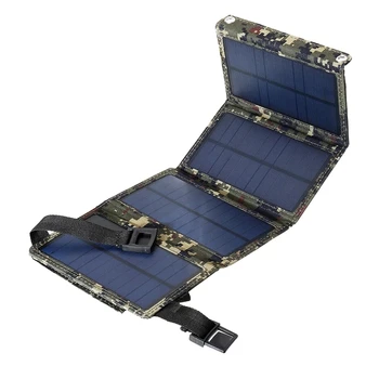 Сгъваема Слънчеви батерии Соларни Панели С Изход USB Слънчево Зарядно Устройство За Къмпинг Мобилен Телефон Таблетни Устройства Power Bank