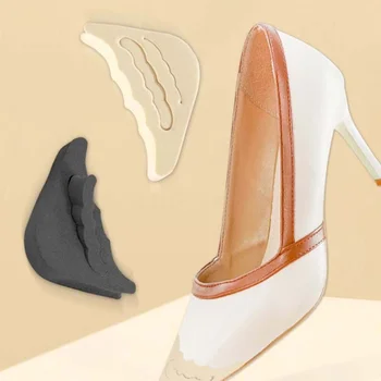 Облекчаване на Болки в Предната Част на Крака Вмъкване Тампони за Жени с Високи Токчета Регулиране на Размера на Обувката Порести Пълнители Накрайник За Носа Меки Възглавници Средства за Грижа За Краката Протектори