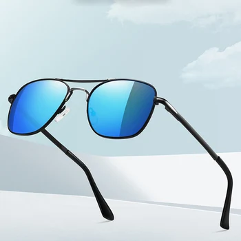 Двойна Мост Открит Шофиране Очила Поляризирани Огледални Слънчеви Очила На Поръчка Късогледство от Минус Лещи, Предписани от -1 до -6