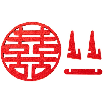 Сватбена Китайското Двойно Декорация Декор Xi Колеж Апартамент Украшение Червен Традиционен Знак На Стикер На Празничната Трапеза Да Изрежете Хартията Стая