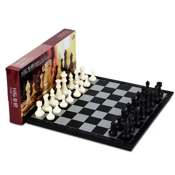 fodable Набор от Магнитни Фигури Staunton Style Chessmen Collection Преносима Сгъваема Дъска Шахматна Игра