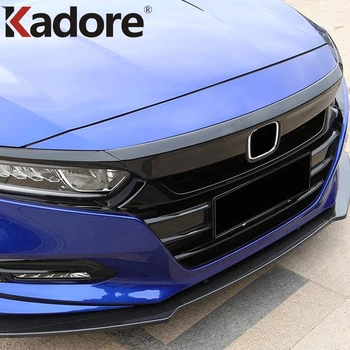 За Honda Accord 2018 2019 2020 Карбон Преден Капак Декоративна Капачка На Двигателя Отрежете Главата Броня Решетка В Ивицата Автомобилни Аксесоари