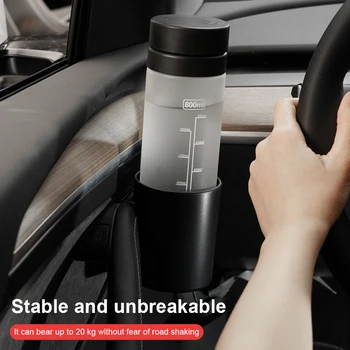 За Tesla, Модел 3 Y Автомобилна Поставка За Чаши Кола Кутия За Съхранение На Авто Межкомнатная Вратата На Планина За Напитки Кафе, Поставка За Бутилка С Вода Черен