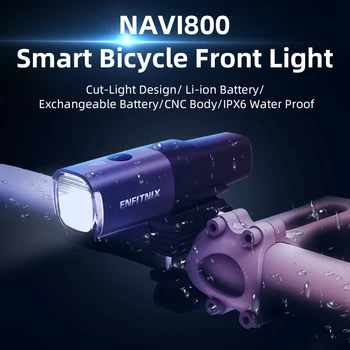 ENFITNIX Navi800 Умни Фарове Велосипеден Фенер USB Акумулаторна Пътен Планински Велосипед под наем предния фенер определяне на гъвкаво