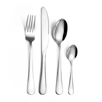Stainless Steel Cutlery Set Silverware Комплект прибори за хранене комплект за дома Home Hotel Restaurant Table Knife Лъжица Fork Set