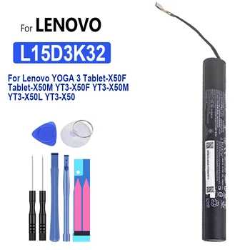 L15D3K32/L15C3K32 Батерия 8400 ма за Lenovo YOGA 3 Tablet-X50F Tablet-X50M YT3-X50F YT3-X50M YT3-X50L YT3-X50 Tablet Bateria