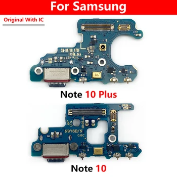 Оригинален Порт за Зареждане Гъвкав Кабел За Samsung Note 10 Lite N770F/Note 10 Plus N976B/Note 10 N970F Такса Зарядно Устройство
