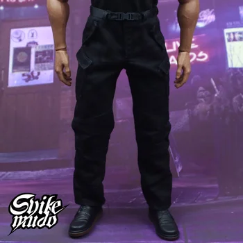 В НАЛИЧНОСТ 1/6 Мащаб мъжки дрехи черни панталони подходящи 12 инча супер мускулест модел на мъжко тяло