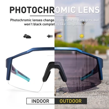 Леки Туризъм, Колоездене GlassesTR90 Рамка Фотохромичните Велосипедни Очила за Колоездене UV400 Спортни Слънчеви Очила за Мъже Жени Polarized