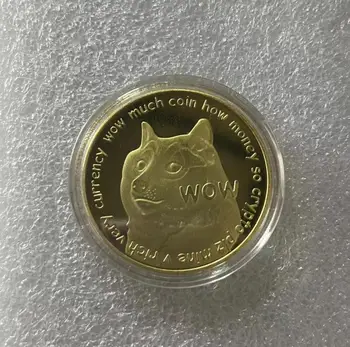Подаръци 999 Позлатени златни Сребърни монети Dogecoin Възпоменателни монети с Хубав Модел кучета Колекция година.cx