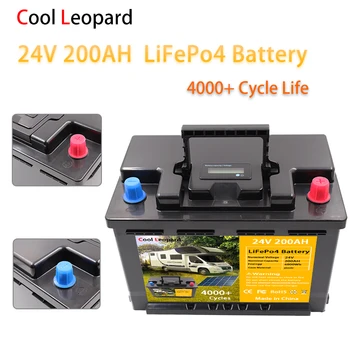 Батерия 24V 200Ах ЛиФеПО4, за подмяна на по-голямата част от резервното хранилище на енергия у дома сила, слънчева светлина, ект на автомобила разглеждане на забележителности